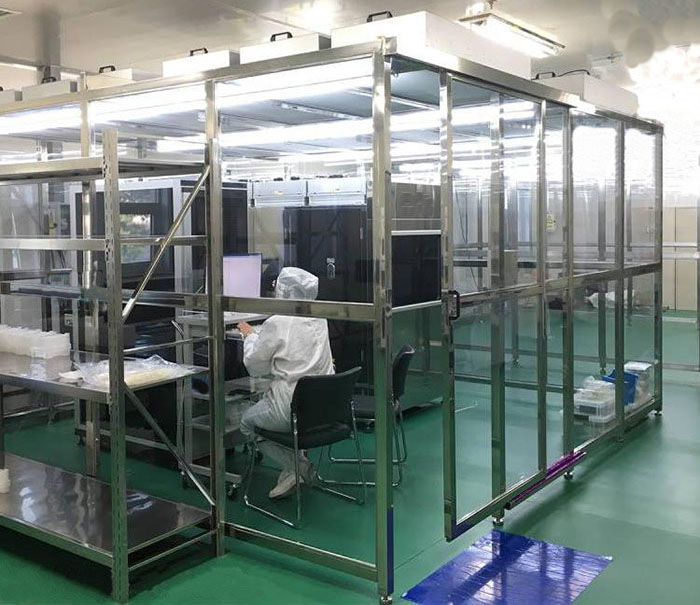 潔凈工作臺和潔凈棚的搭配效果